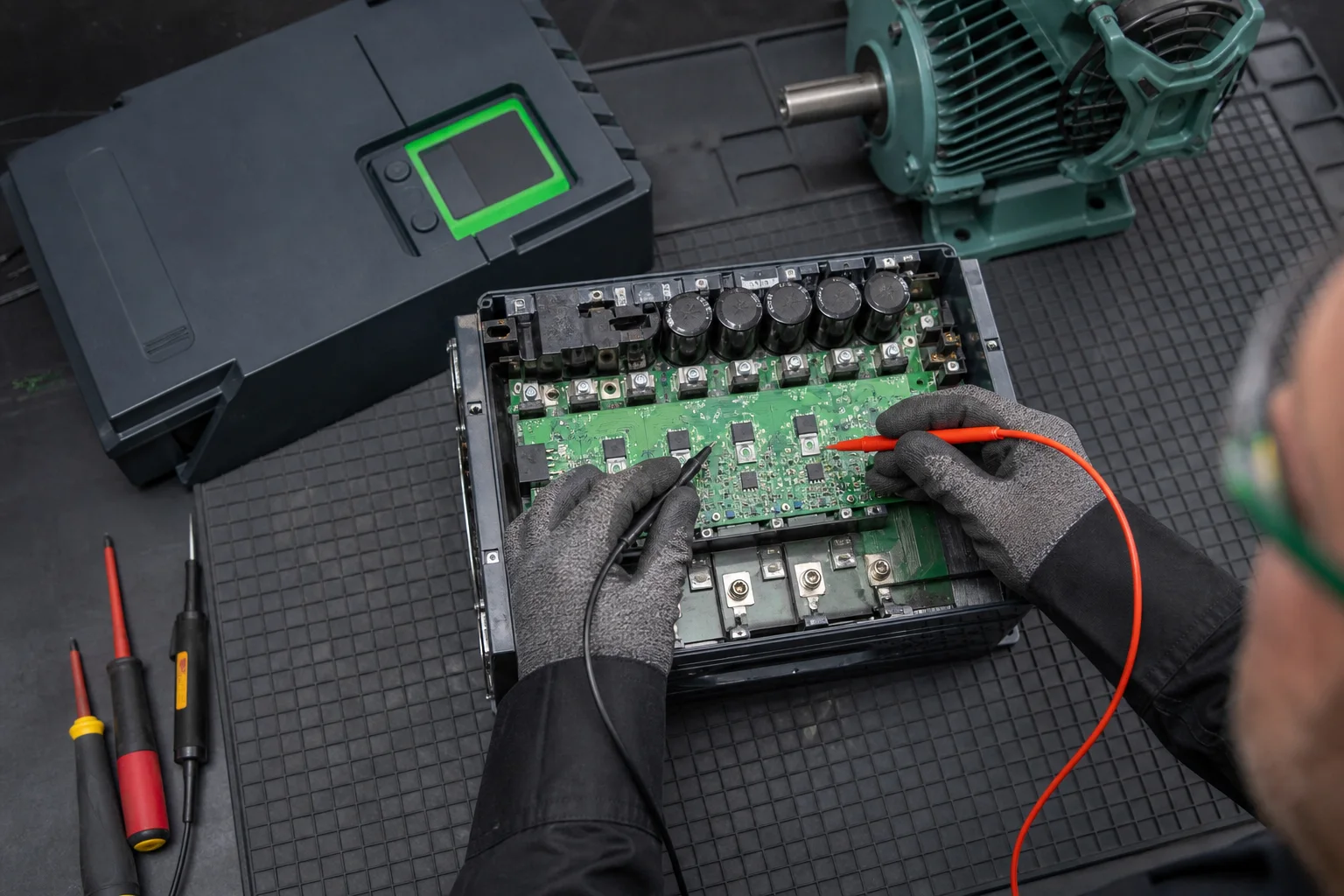 Đo kiểm bo công suất biến tần Schneider Electric bằng thiết bị chuyên dụng