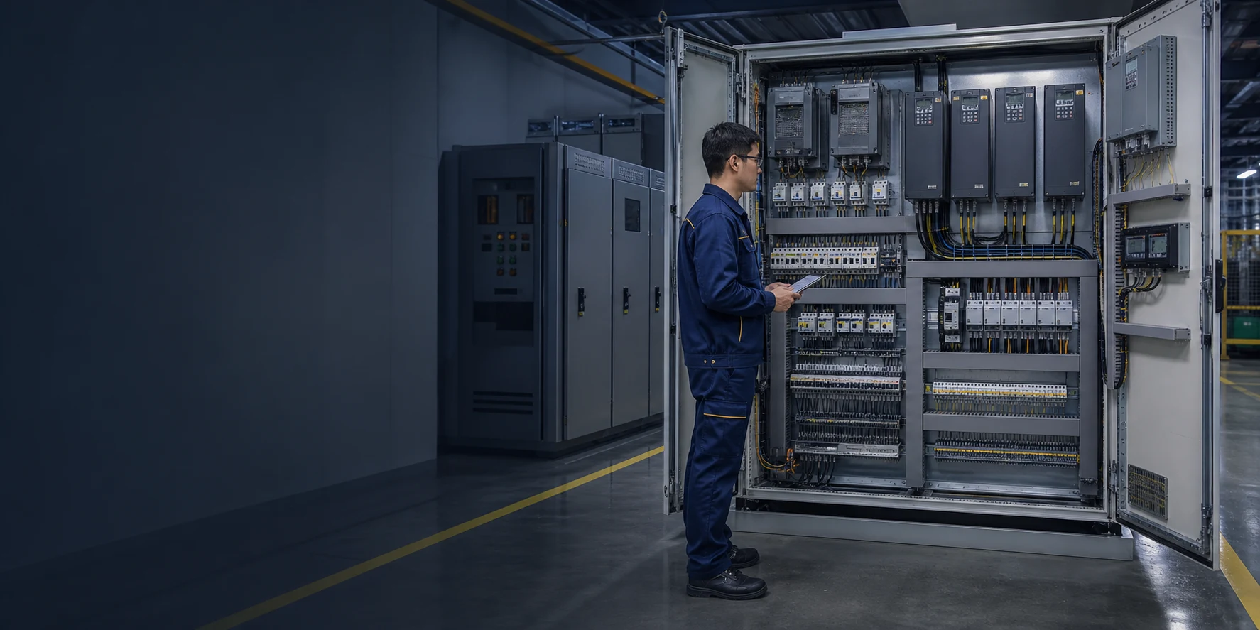 Tủ điện biến tần do Hùng Vương Electric thi công