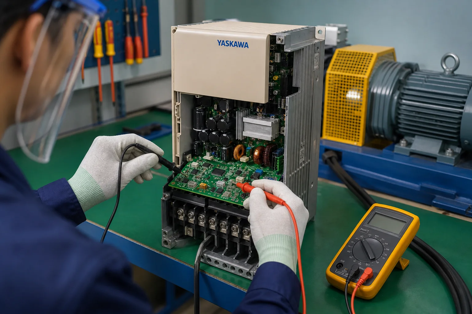 Đo kiểm bo công suất biến tần Yaskawa đã cô lập điện