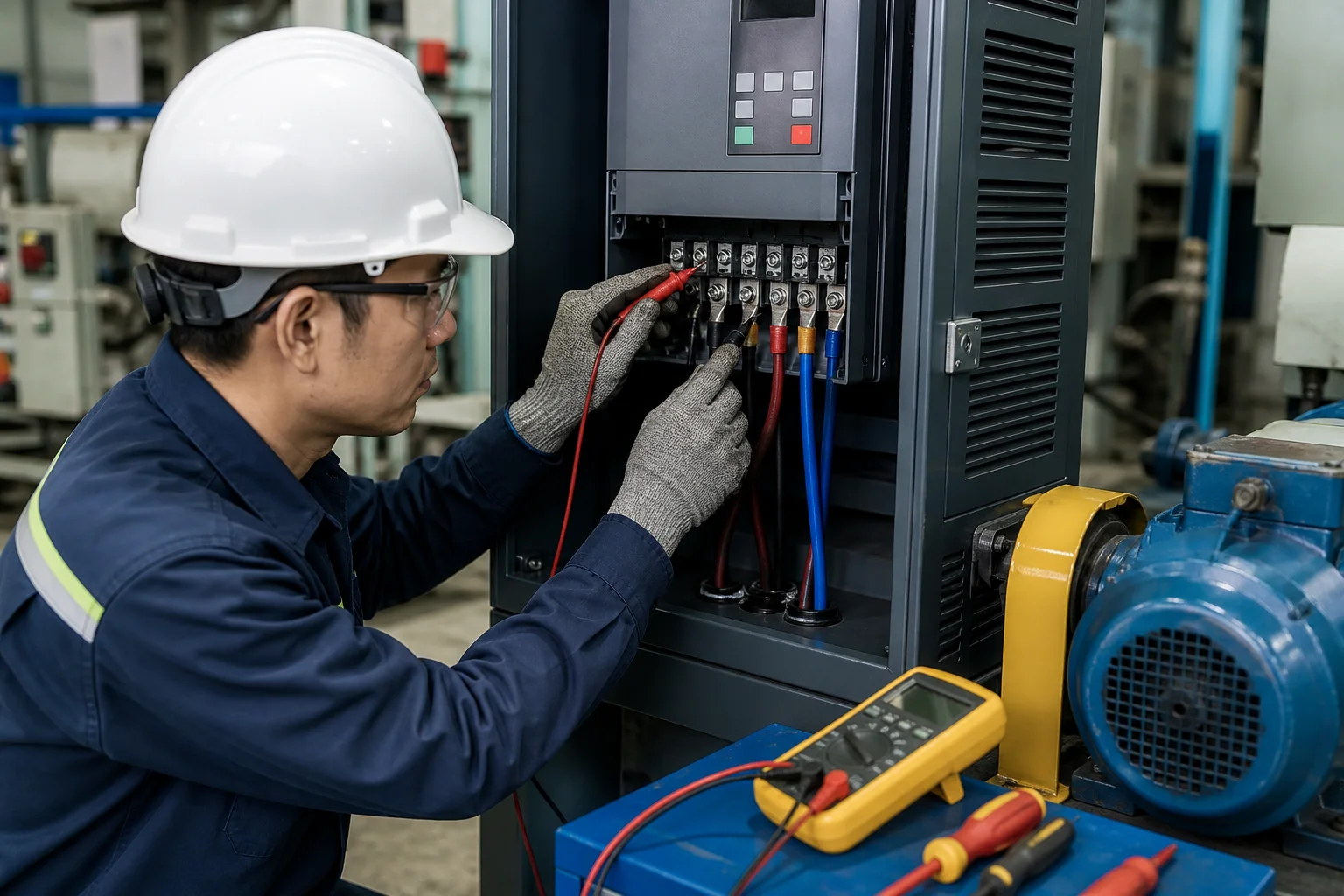 Kiểm tra terminal nguồn và đầu cốt có dấu hiệu lỏng