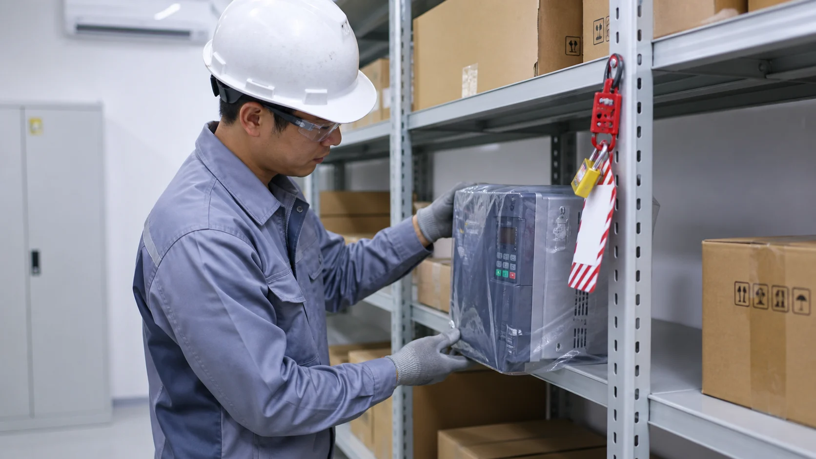 Kiểm tra định kỳ lớp bao chống tĩnh điện và tình trạng bảo quản thiết bị.