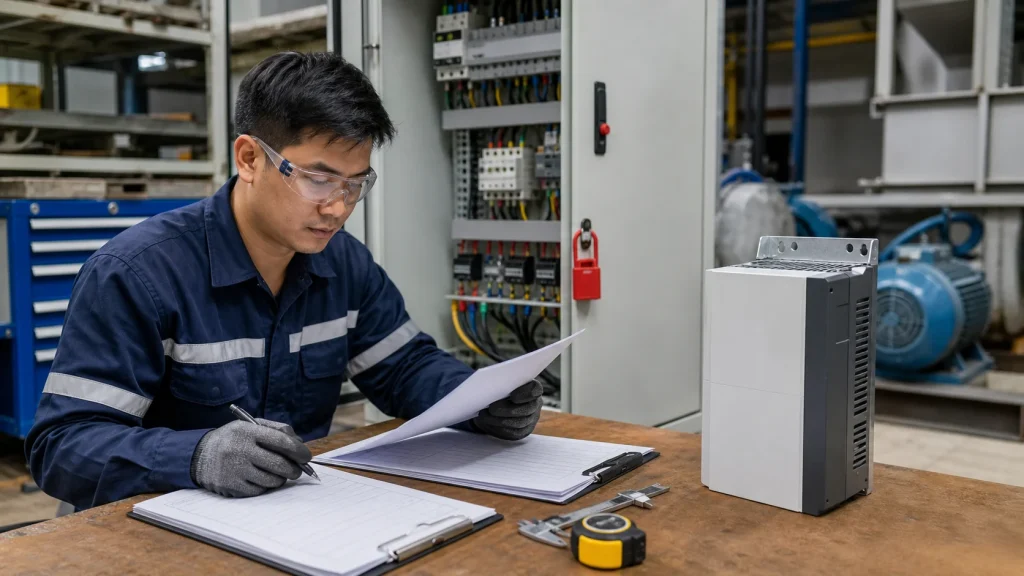 Cách chọn biến tần thay thế tương đương - hình minh họa kỹ thuật