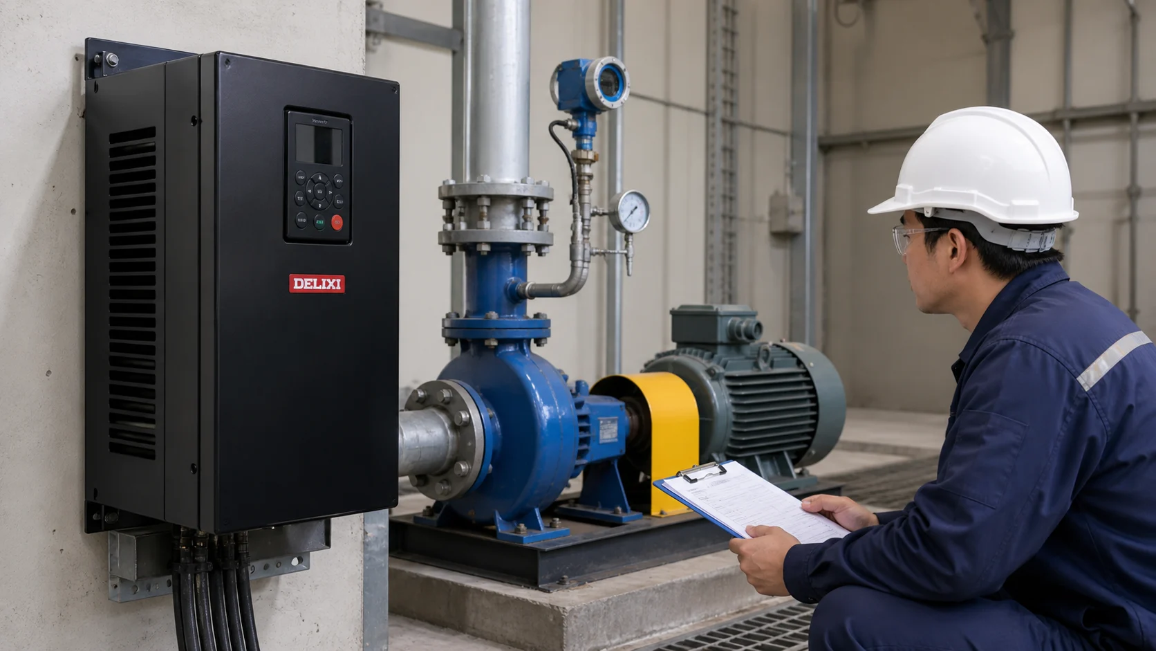 Khảo sát bơm và cảm biến áp suất trước cài đặt