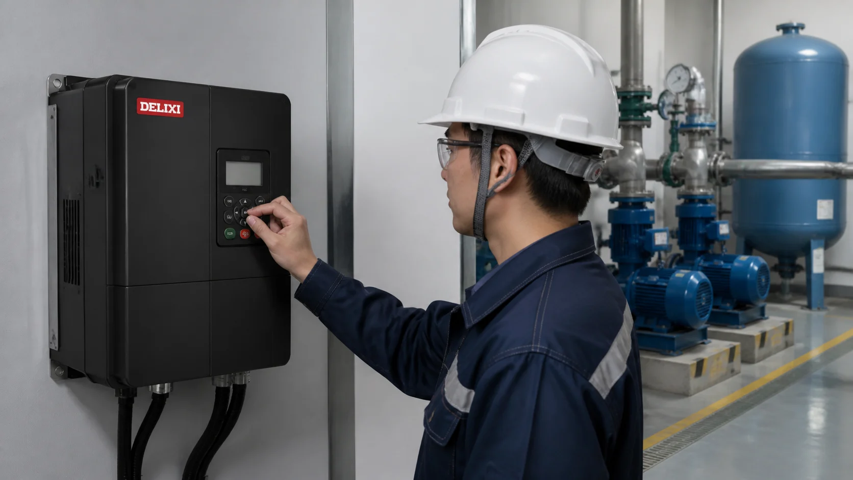 Cài đặt điều khiển áp suất cho bơm
