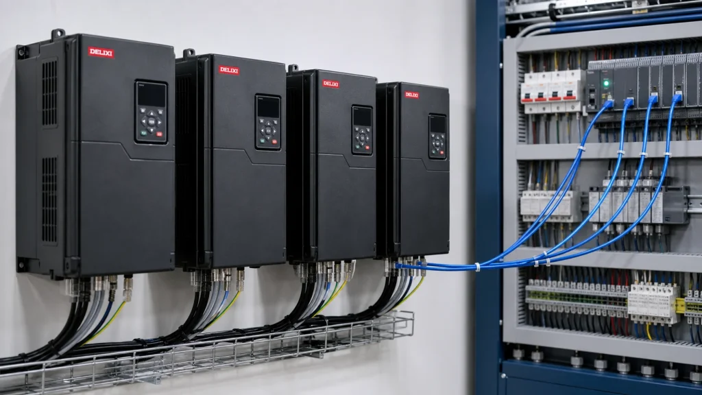 Mạng Modbus RS485 cho biến tần Delixi