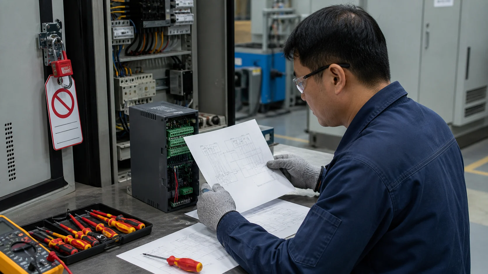 Đánh giá biến tần cũ và phương án thay thế khác hãng trong tủ điều khiển.