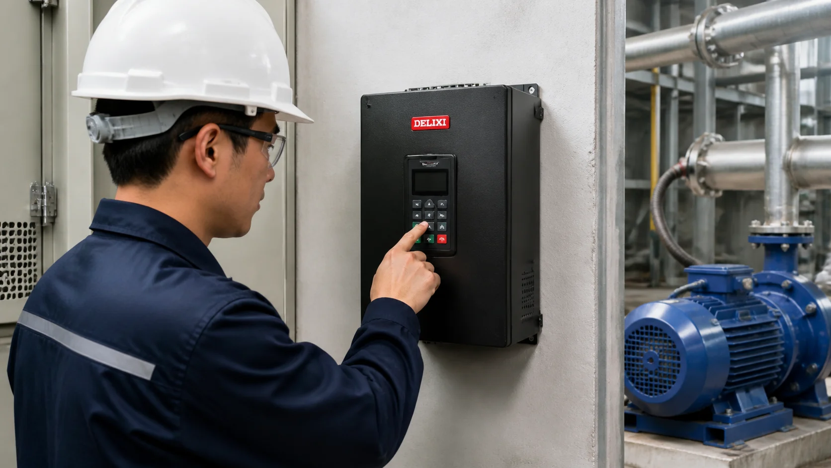 Nhập dữ liệu động cơ trên biến tần Delixi