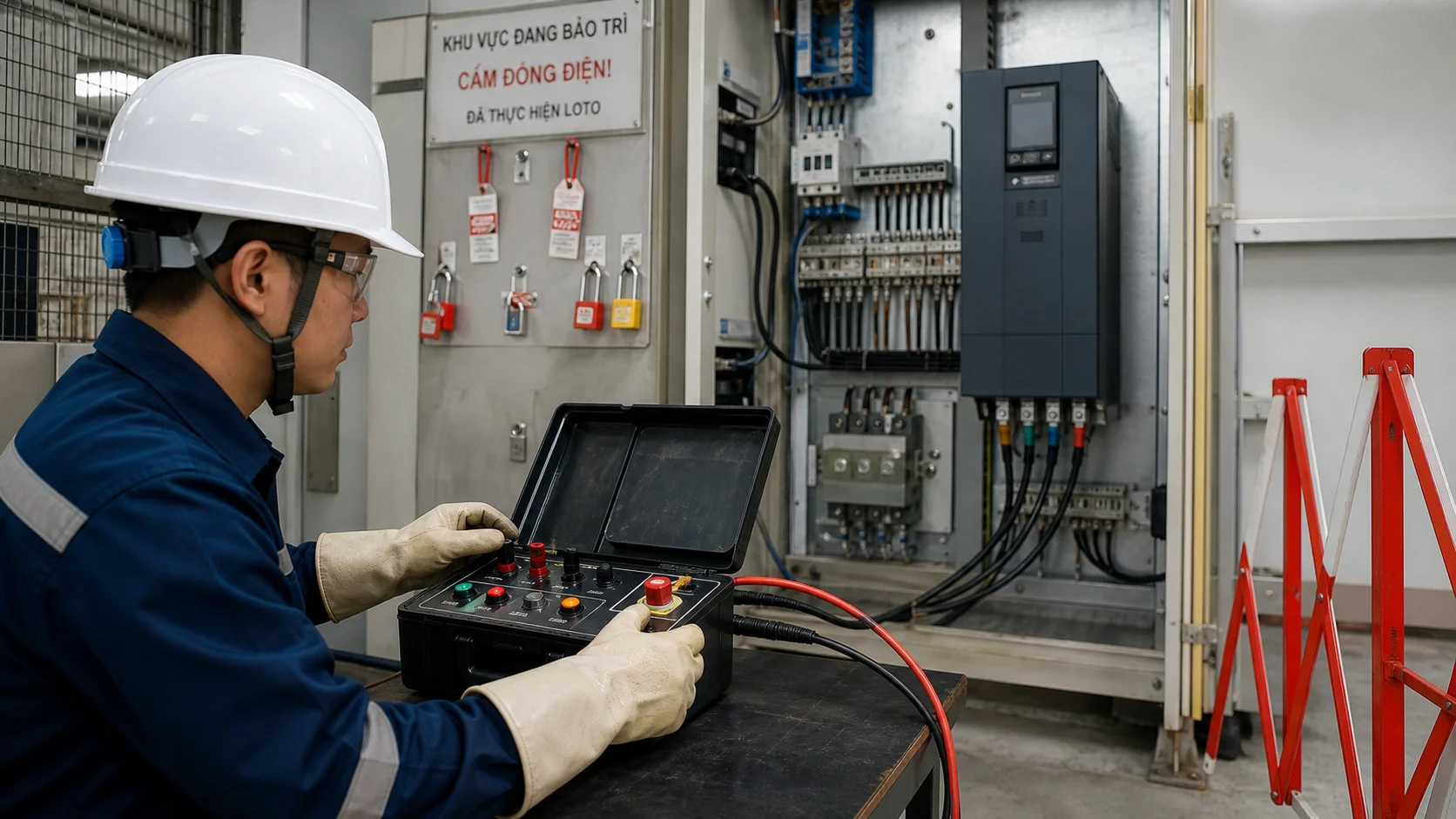 Tiền nạp có kiểm soát trước khi tái cấp điện cho biến tần lâu ngày không hoạt động.
