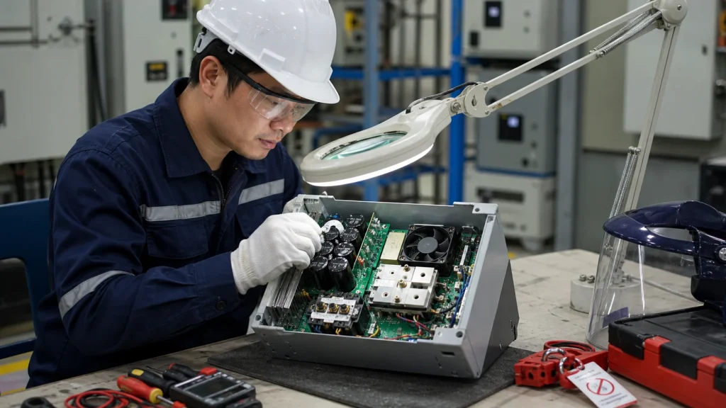 Linh kiện nào thường hỏng trong biến tần? - hình minh họa kỹ thuật