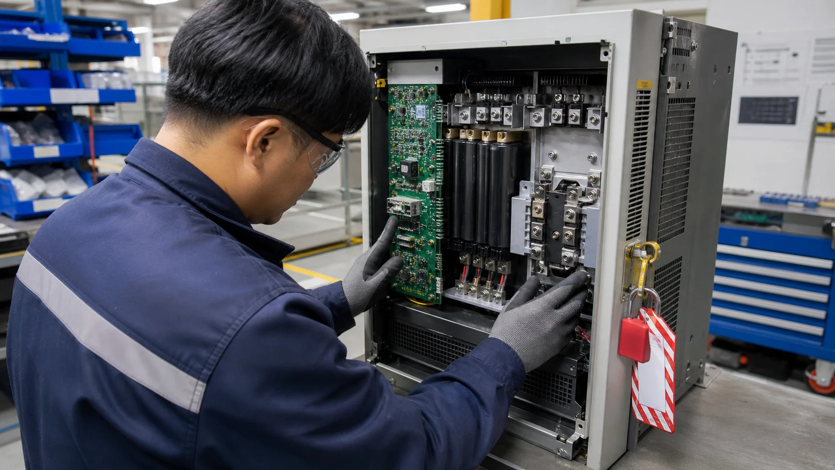 Kiểm tra các nhóm linh kiện thường hỏng bên trong biến tần.