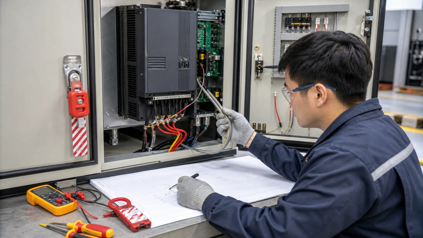 Khoanh vùng lỗi đấu dây có nguy cơ làm hỏng biến tần.