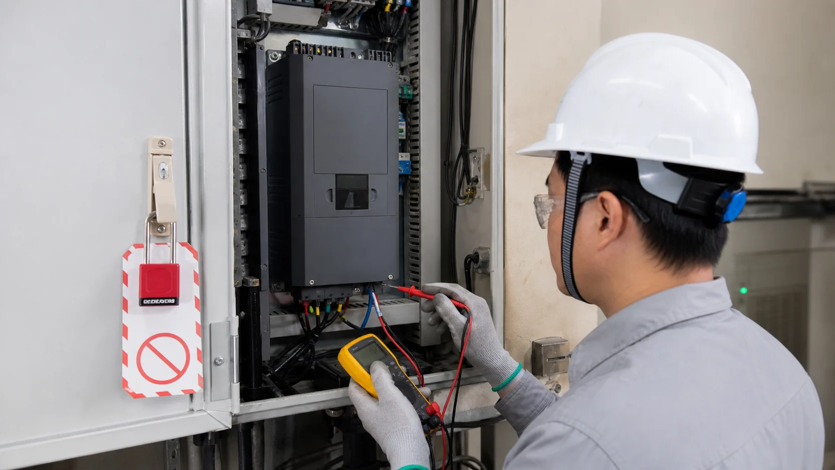 Dò liên tục để phát hiện dây điện trở hãm đấu sai trong trạng thái đã khóa nguồn.