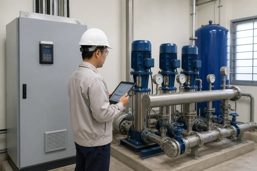Hệ thống bơm điều khiển bằng biến tần