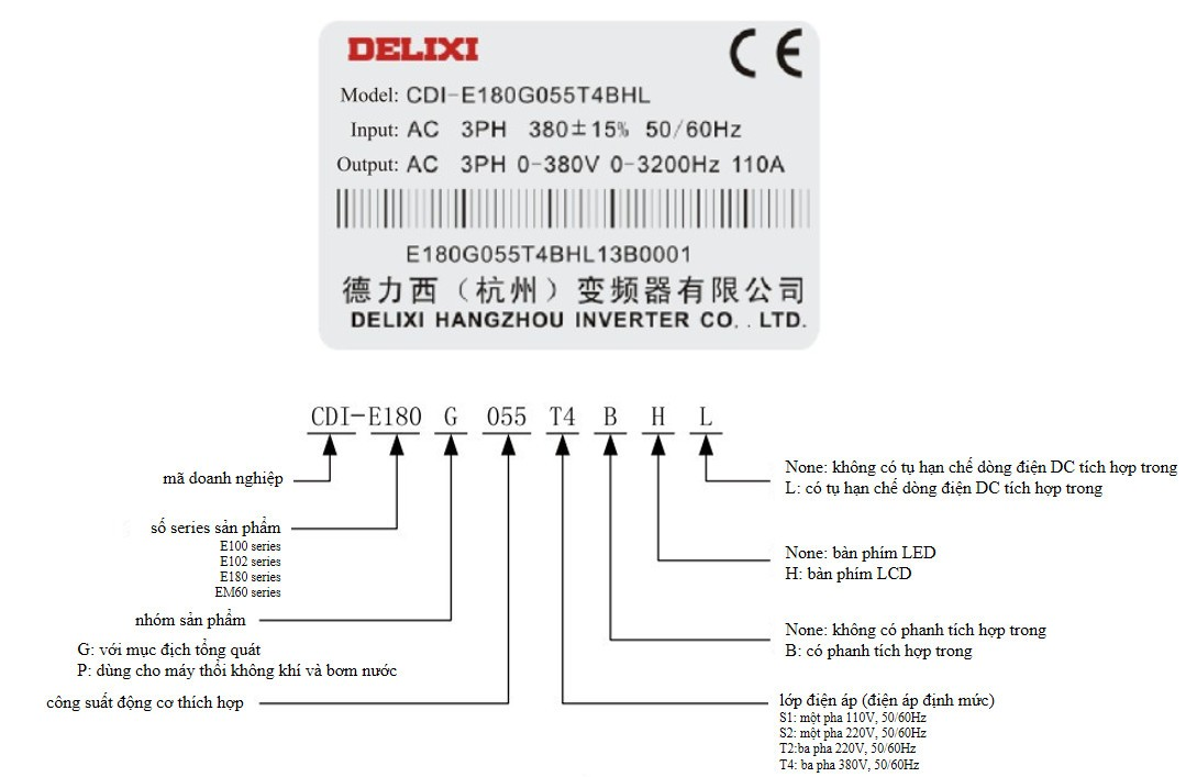 Biến tần CDI-E102G280/P315T4L 3 phase 380V (280/315KW) - hình ảnh sản phẩm 2